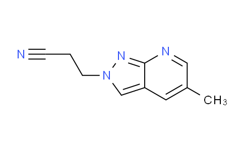 CAS No. 1160246-33-2, 3-(5-Methyl-2H-pyrazolo[3,4-b]pyridin-2-yl)propanenitrile