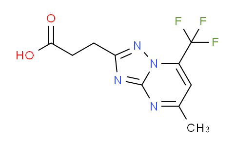 CAS No. 1018052-06-6, 3-(5-Methyl-7-(trifluoromethyl)-[1,2,4]triazolo[1,5-a]pyrimidin-2-yl)propanoic acid