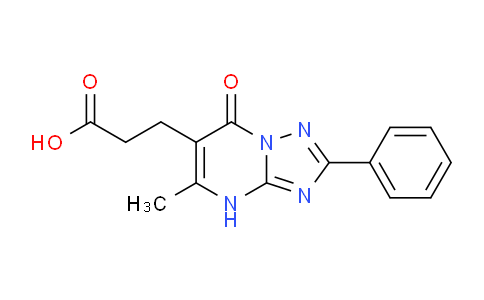 CAS No. 1030457-30-7, 3-(5-Methyl-7-oxo-2-phenyl-4,7-dihydro-[1,2,4]triazolo[1,5-a]pyrimidin-6-yl)propanoic acid