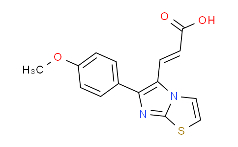 CAS No. 681260-15-1, 3-(6-(4-Methoxyphenyl)imidazo[2,1-b]thiazol-5-yl)acrylic acid