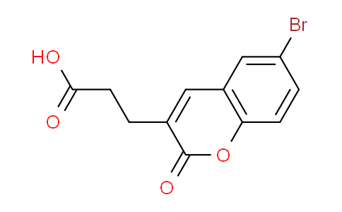 CAS No. 1365939-04-3, 3-(6-Bromo-2-oxo-2H-chromen-3-yl)propanoic acid