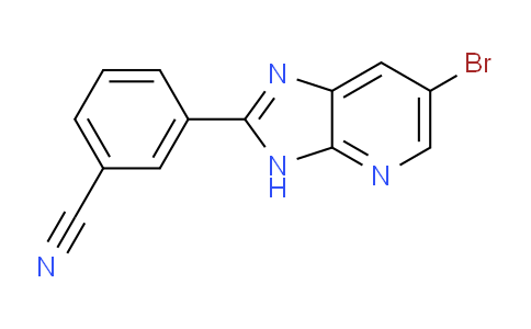 CAS No. 537029-61-1, 3-(6-Bromo-3H-imidazo[4,5-b]pyridin-2-yl)benzonitrile