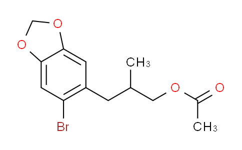 CAS No. 5454-25-1, 3-(6-Bromobenzo[d][1,3]dioxol-5-yl)-2-methylpropyl acetate