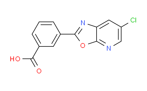 CAS No. 1354749-07-7, 3-(6-Chlorooxazolo[5,4-b]pyridin-2-yl)benzoic acid