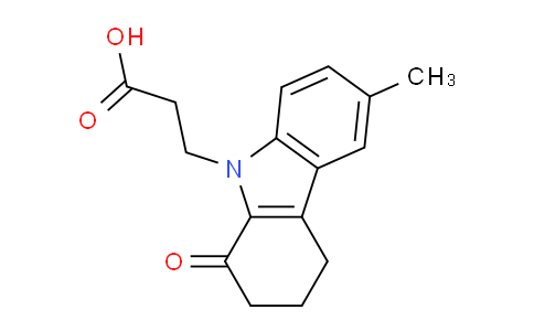 CAS No. 510764-84-8, 3-(6-Methyl-1-oxo-3,4-dihydro-1H-carbazol-9(2H)-yl)propanoic acid