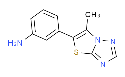 CAS No. 1823499-15-5, 3-(6-Methylthiazolo[3,2-b][1,2,4]triazol-5-yl)aniline