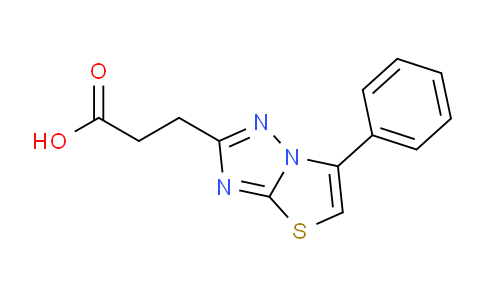 CAS No. 1437482-65-9, 3-(6-Phenylthiazolo[3,2-b][1,2,4]triazol-2-yl)propanoic acid