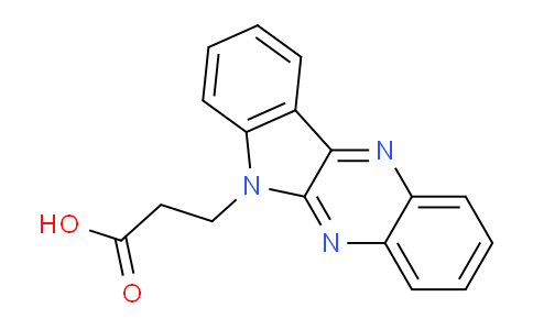 CAS No. 332025-85-1, 3-(6H-Indolo[2,3-b]quinoxalin-6-yl)propanoic acid