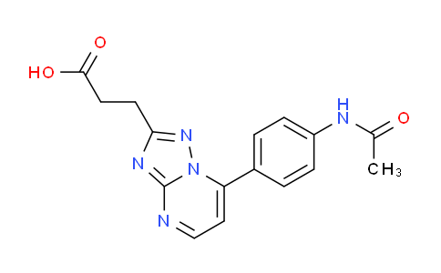 CAS No. 1245807-23-1, 3-(7-(4-Acetamidophenyl)-[1,2,4]triazolo[1,5-a]pyrimidin-2-yl)propanoic acid