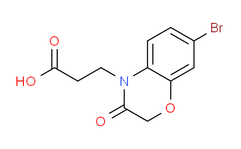 CAS No. 1087784-75-5, 3-(7-Bromo-3-oxo-2H-benzo[b][1,4]oxazin-4(3H)-yl)propanoic acid