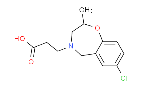 CAS No. 1119452-95-7, 3-(7-Chloro-2-methyl-2,3-dihydrobenzo[f][1,4]oxazepin-4(5H)-yl)propanoic acid