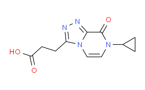 CAS No. 1707735-50-9, 3-(7-Cyclopropyl-8-oxo-7,8-dihydro-[1,2,4]triazolo[4,3-a]pyrazin-3-yl)propanoic acid