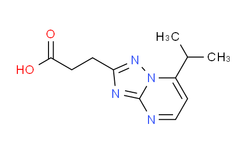 CAS No. 1245808-02-9, 3-(7-Isopropyl-[1,2,4]triazolo[1,5-a]pyrimidin-2-yl)propanoic acid