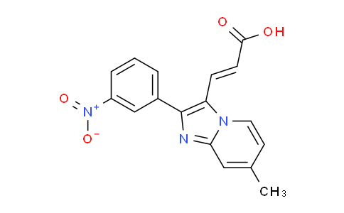 CAS No. 727652-25-7, 3-(7-Methyl-2-(3-nitrophenyl)imidazo[1,2-a]pyridin-3-yl)acrylic acid
