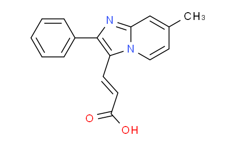 CAS No. 727652-24-6, 3-(7-Methyl-2-phenylimidazo[1,2-a]pyridin-3-yl)acrylic acid