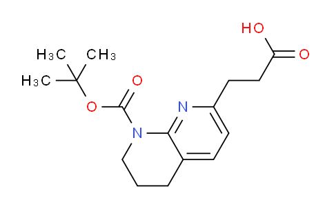 CAS No. 886362-45-4, 3-(8-(tert-Butoxycarbonyl)-5,6,7,8-tetrahydro-1,8-naphthyridin-2-yl)propanoic acid