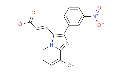 CAS No. 727652-36-0, 3-(8-Methyl-2-(3-nitrophenyl)imidazo[1,2-a]pyridin-3-yl)acrylic acid