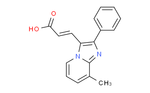 CAS No. 727652-32-6, 3-(8-Methyl-2-phenylimidazo[1,2-a]pyridin-3-yl)acrylic acid
