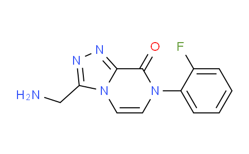 CAS No. 1710845-13-8, 3-(Aminomethyl)-7-(2-fluorophenyl)-[1,2,4]triazolo[4,3-a]pyrazin-8(7H)-one