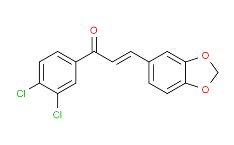 CAS No. 70374-06-0, 3-(Benzo[d][1,3]dioxol-5-yl)-1-(3,4-dichlorophenyl)prop-2-en-1-one