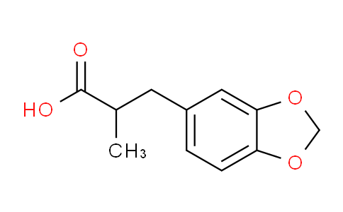 CAS No. 77269-66-0, 3-(Benzo[d][1,3]dioxol-5-yl)-2-methylpropanoic acid