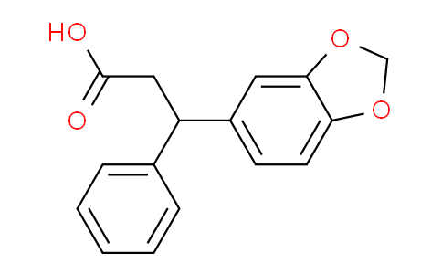 CAS No. 364339-01-5, 3-(Benzo[d][1,3]dioxol-5-yl)-3-phenylpropanoic acid