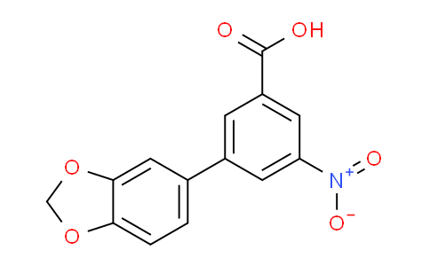 CAS No. 1261894-05-6, 3-(Benzo[d][1,3]dioxol-5-yl)-5-nitrobenzoic acid
