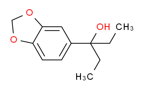 CAS No. 35533-73-4, 3-(Benzo[d][1,3]dioxol-5-yl)pentan-3-ol