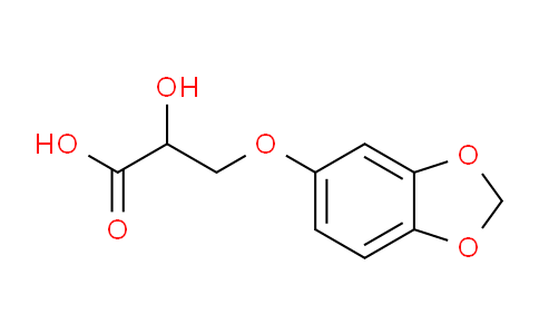 CAS No. 924831-74-3, 3-(Benzo[d][1,3]dioxol-5-yloxy)-2-hydroxypropanoic acid