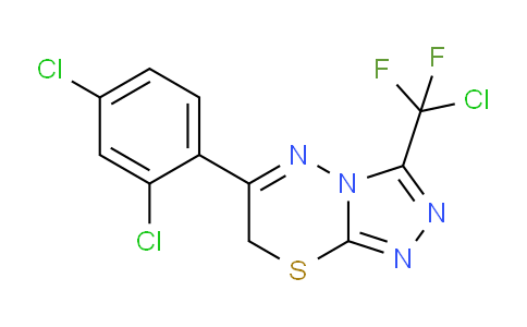 CAS No. 832739-69-2, 3-(Chlorodifluoromethyl)-6-(2,4-dichlorophenyl)-7H-[1,2,4]triazolo[3,4-b][1,3,4]thiadiazine