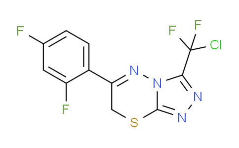 CAS No. 832739-42-1, 3-(Chlorodifluoromethyl)-6-(2,4-difluorophenyl)-7H-[1,2,4]triazolo[3,4-b][1,3,4]thiadiazine