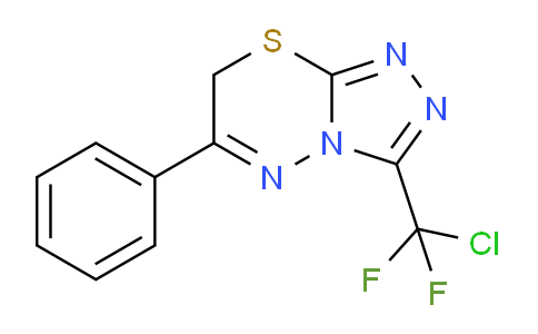 CAS No. 832739-98-7, 3-(Chlorodifluoromethyl)-6-phenyl-7H-[1,2,4]triazolo[3,4-b][1,3,4]thiadiazine