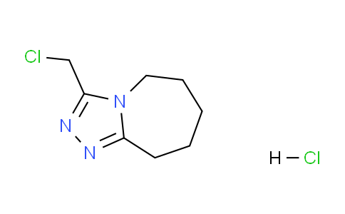 CAS No. 1803608-94-7, 3-(Chloromethyl)-6,7,8,9-tetrahydro-5H-[1,2,4]triazolo[4,3-a]azepine hydrochloride