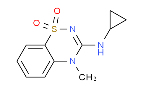CAS No. 1000576-02-2, 3-(Cyclopropylamino)-4-methyl-4H-benzo[e][1,2,4]thiadiazine 1,1-dioxide