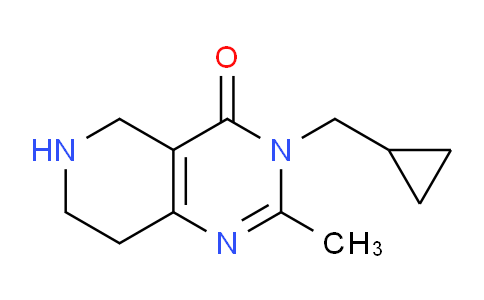 CAS No. 1707394-30-6, 3-(Cyclopropylmethyl)-2-methyl-5,6,7,8-tetrahydropyrido[4,3-d]pyrimidin-4(3H)-one