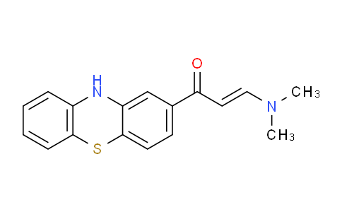 CAS No. 63285-46-1, 3-(Dimethylamino)-1-(10H-phenothiazin-2-yl)prop-2-en-1-one
