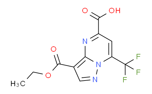 CAS No. 1262865-31-5, 3-(Ethoxycarbonyl)-7-(trifluoromethyl)pyrazolo[1,5-a]pyrimidine-5-carboxylic acid