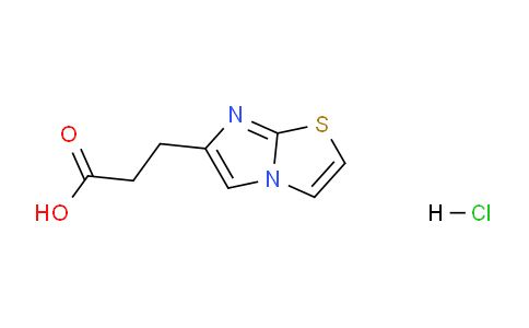 CAS No. 1187830-53-0, 3-(Imidazo[2,1-b]thiazol-6-yl)propanoic acid hydrochloride