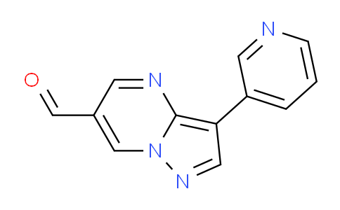 CAS No. 946384-92-5, 3-(Pyridin-3-yl)pyrazolo[1,5-a]pyrimidine-6-carbaldehyde