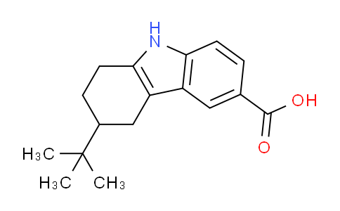 CAS No. 685862-13-9, 3-(tert-Butyl)-2,3,4,9-tetrahydro-1H-carbazole-6-carboxylic acid