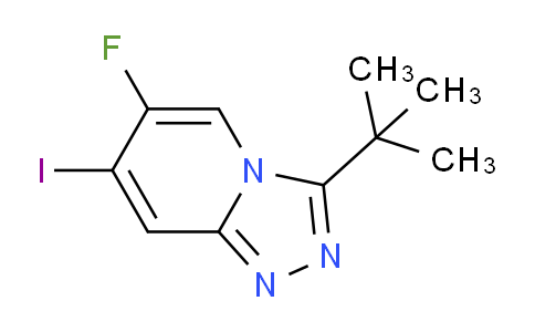 CAS No. 1057393-61-9, 3-(tert-Butyl)-6-fluoro-7-iodo-[1,2,4]triazolo[4,3-a]pyridine