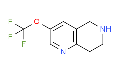 CAS No. 625099-23-2, 3-(Trifluoromethoxy)-5,6,7,8-tetrahydro-1,6-naphthyridine