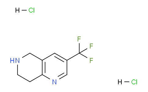 CAS No. 870483-68-4, 3-(Trifluoromethyl)-5,6,7,8-tetrahydro-1,6-naphthyridine dihydrochloride