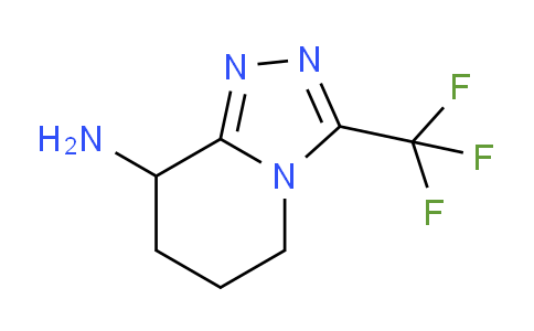 CAS No. 1539410-06-4, 3-(Trifluoromethyl)-5,6,7,8-tetrahydro-[1,2,4]triazolo[4,3-a]pyridin-8-amine