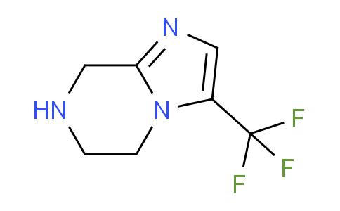 CAS No. 1279829-21-8, 3-(Trifluoromethyl)-5,6,7,8-tetrahydroimidazo[1,2-a]pyrazine