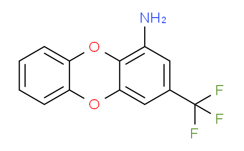 CAS No. 948009-23-2, 3-(Trifluoromethyl)dibenzo[b,e][1,4]dioxin-1-amine