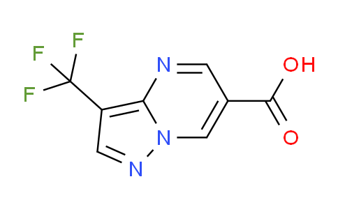 CAS No. 1779124-56-9, 3-(Trifluoromethyl)pyrazolo[1,5-a]pyrimidine-6-carboxylic acid