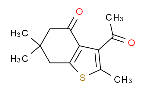 CAS No. 1215635-35-0, 3-Acetyl-2,6,6-trimethyl-6,7-dihydrobenzo[b]thiophen-4(5H)-one