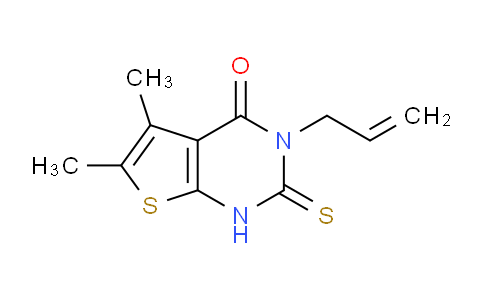 CAS No. 51486-16-9, 3-Allyl-5,6-dimethyl-2-thioxo-2,3-dihydrothieno[2,3-d]pyrimidin-4(1H)-one