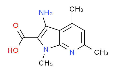 CAS No. 1019108-18-9, 3-Amino-1,4,6-trimethyl-1H-pyrrolo[2,3-b]pyridine-2-carboxylic acid